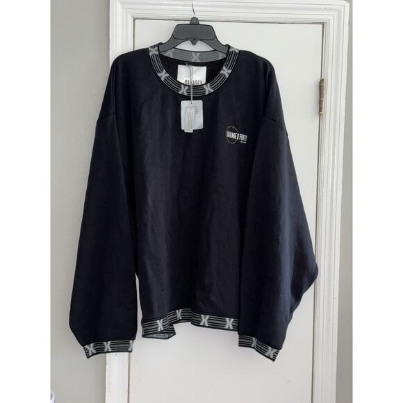 Savage X Fenty 3x ESSENTIAL SCOPE LOGO-TRIM SWEATSHIRT - Picture 4 of 11